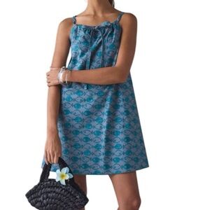 BDG Teal Fish Patterned Swing Dress NWT - Size XL